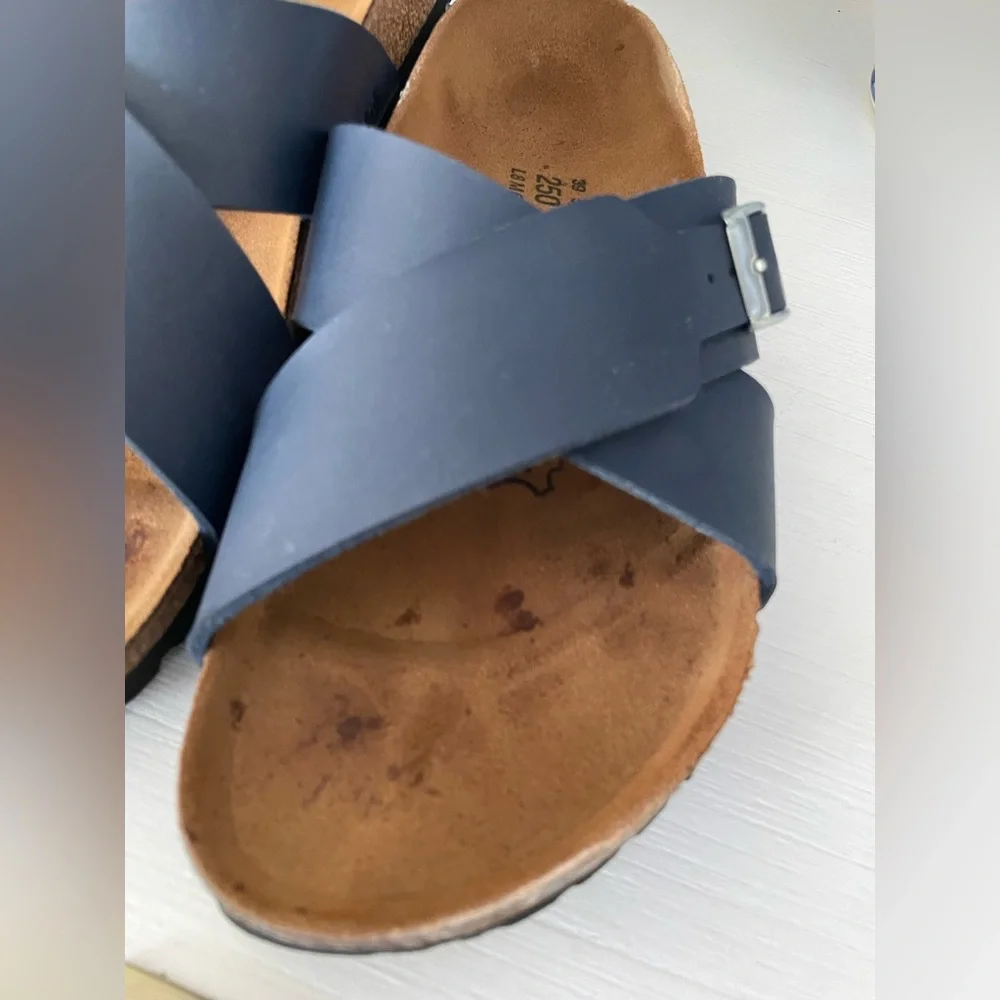 Birki’s by Birkenstock Dark Blue Slide Sandals size 39 - Picture 6 of 9